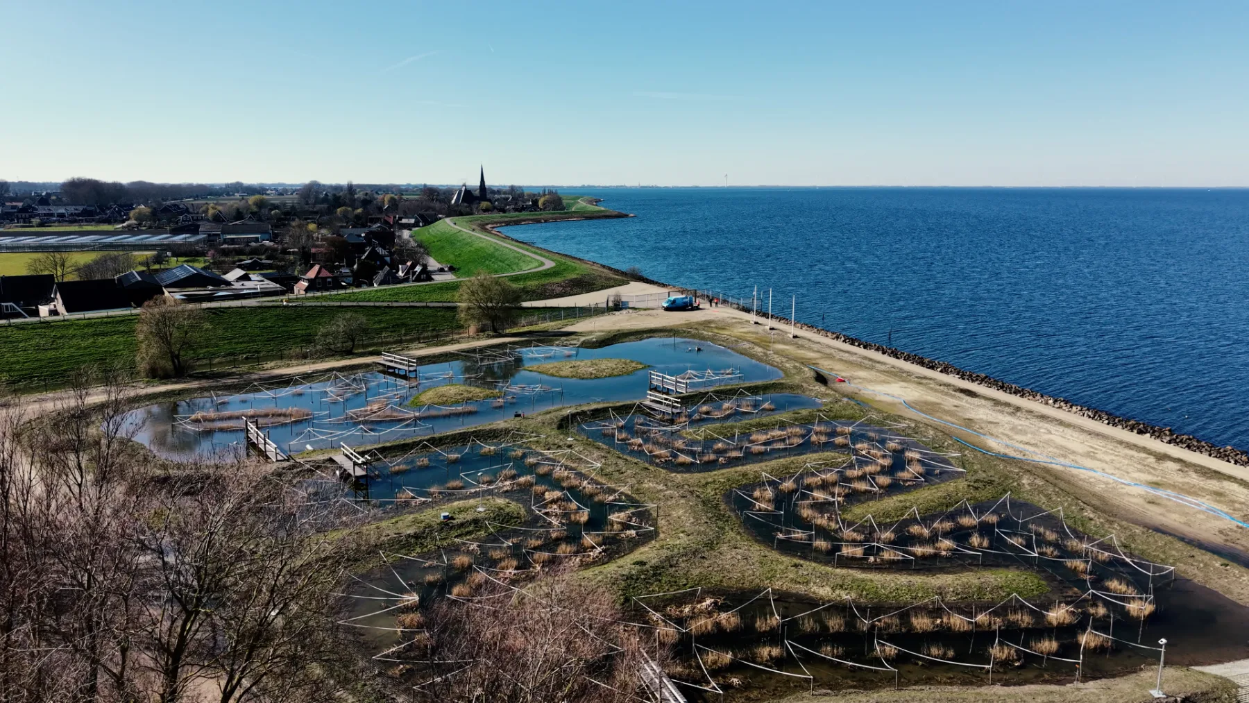 Het Life Water Source demonstratieproject vanuit de lucht
